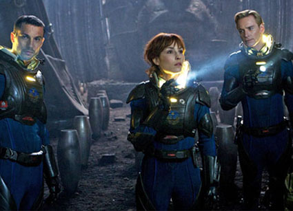 Noomi Rapace, Michael Fassbender, Logan Marshall-Green, Prometheus Noomi Rapace, Michael Fassbender, Logan Marshall-Green, Prometheus